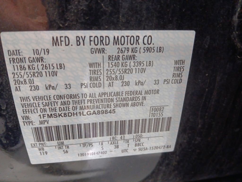 Used 2020 Ford Explorer XLT w/ Equipment Group 202A AWD/4WD image 10