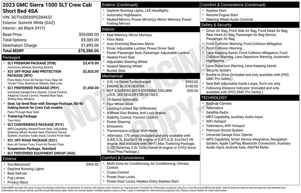 Used 2023 GMC Sierra 1500 SLT w/ SLT Premium Package AWD/4WD image 9
