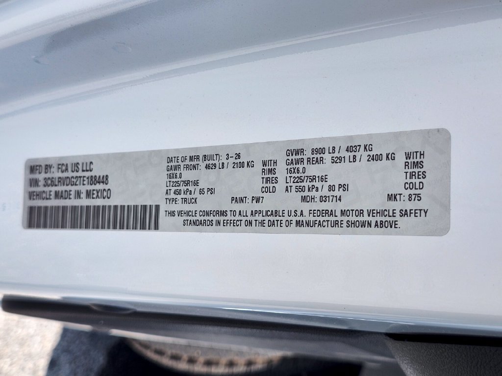 New 2026 RAM ProMaster 2500 w/ Safety Group FWD image 31