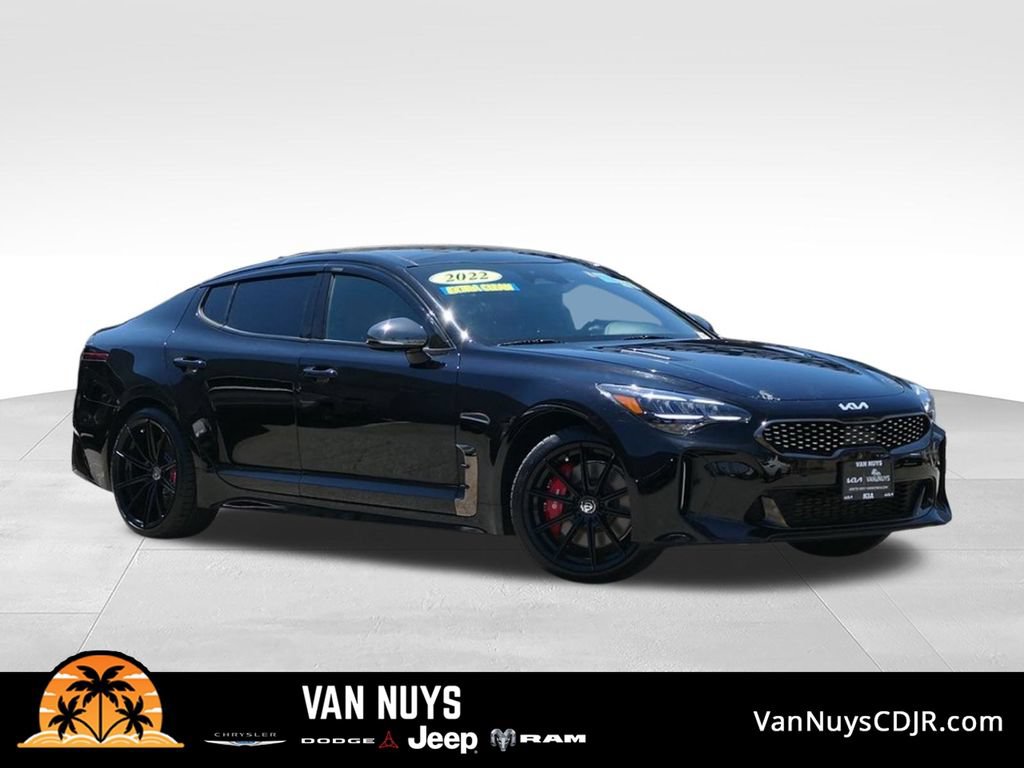 Used 2022 Kia Stinger GT1 w/ Red Interior Color Package RWD image 1