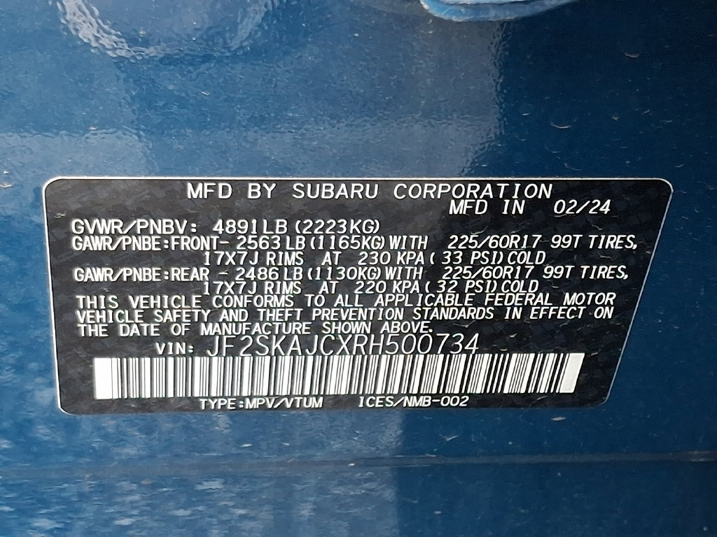 Certified 2024 Subaru Forester Wilderness AWD/4WD image 27