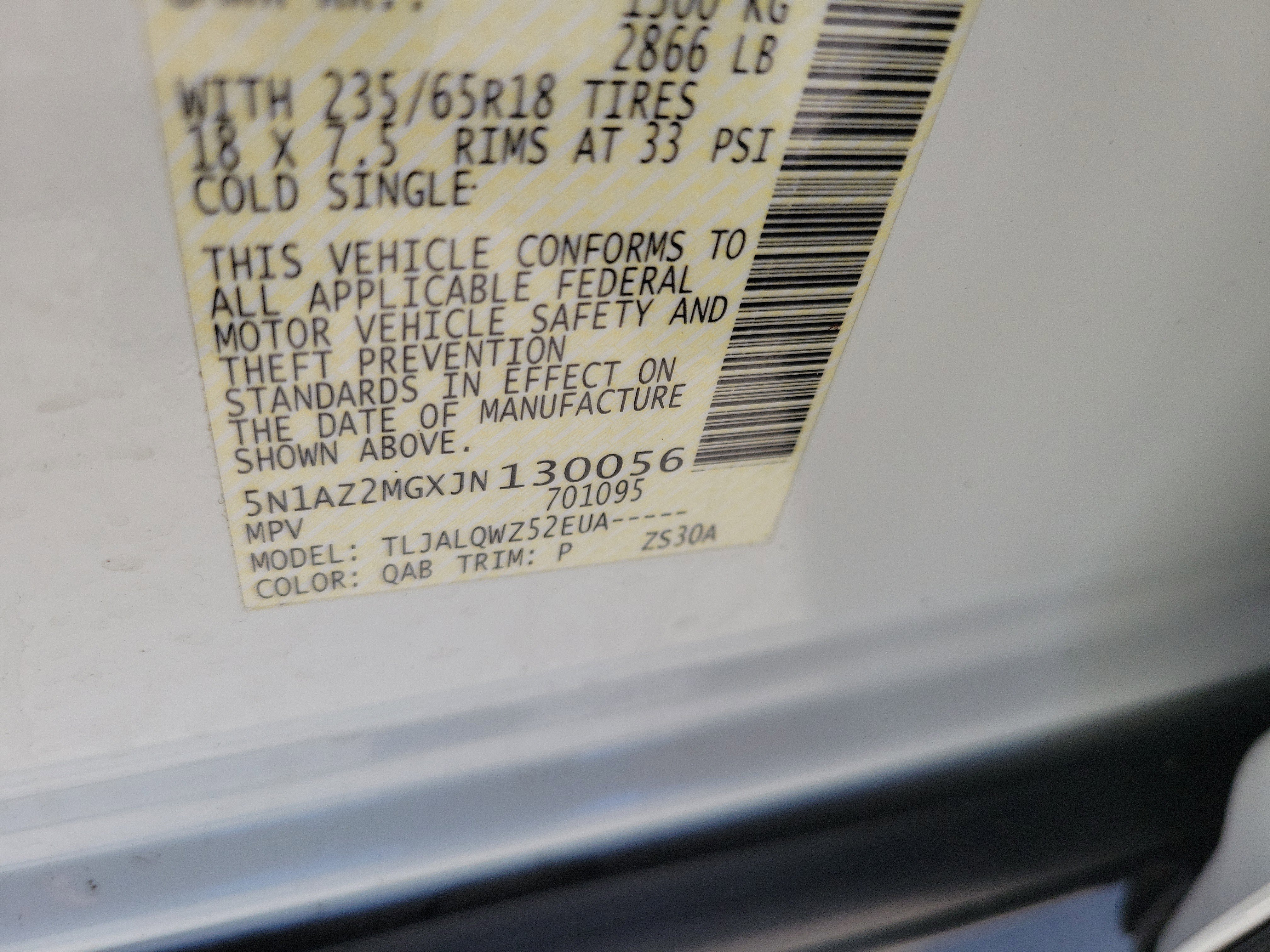 Used 2018 Nissan Murano SV w/ Cargo Package image 33