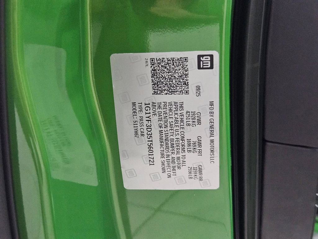 New 2026 Chevrolet Corvette Z06 w/ Z07 Performance Package image 51