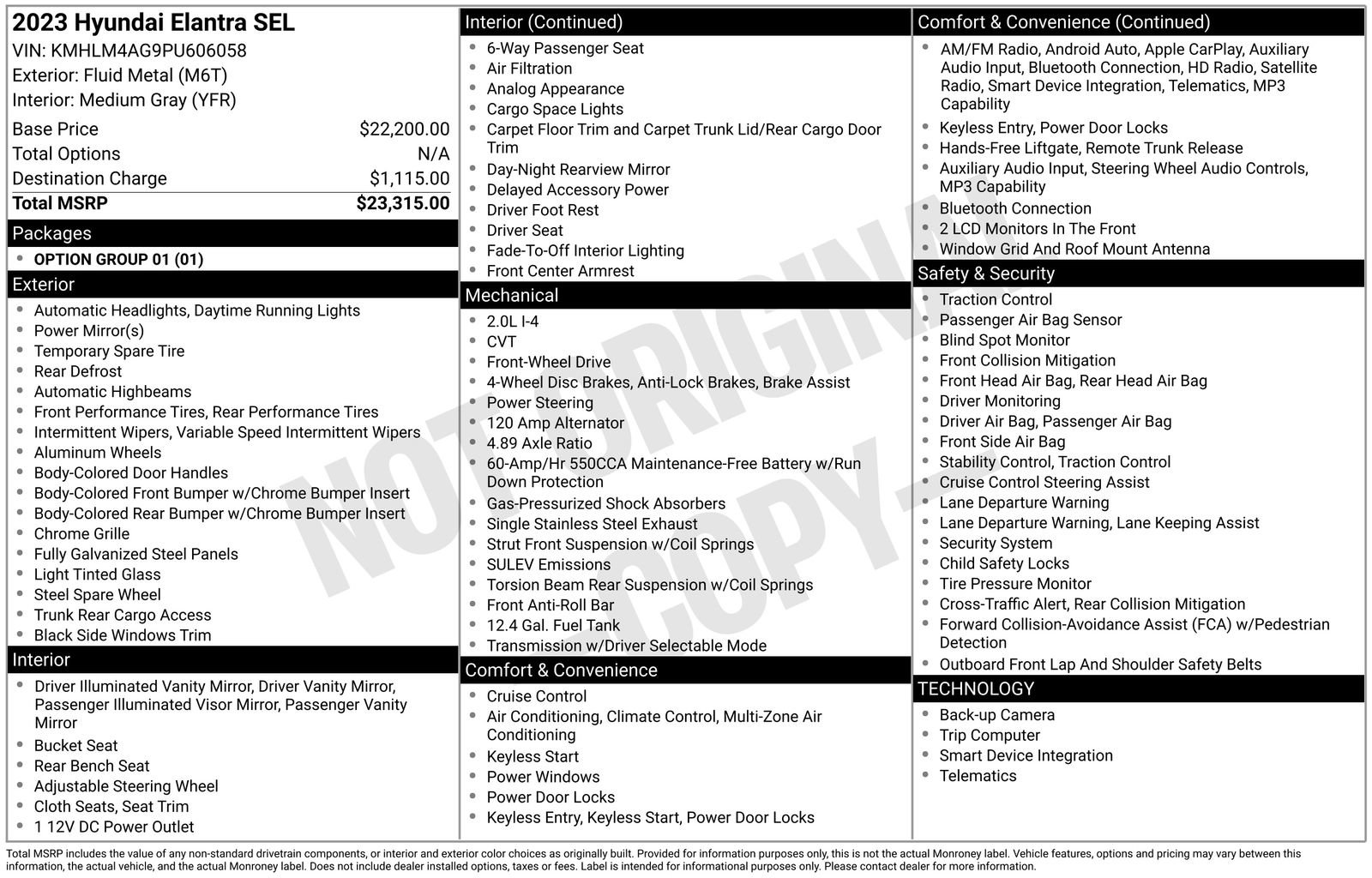 Used 2023 Hyundai Elantra SEL image 6