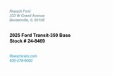 New 2025 Ford Transit 350 148 Medium Roof w/ Load Area Protection Package image 2