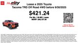 New 2025 Toyota Tacoma TRD Off-Road image 3