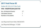 Used 2017 Ford Focus SE w/ Cold Weather Package image 2