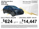 Certified 2024 Mercedes-Benz EQE 350+ 4MATIC SUV image 3