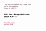 New 2023 Jeep Renegade Limited w/ Sun/Sound Group image 2