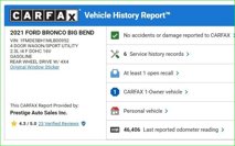 Used 2021 Ford Bronco Big Bend