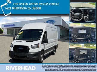 Used 2023 Ford Transit 350 148 High Roof Extended w/ Load Area Protection Package image 1