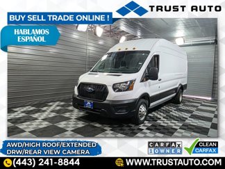 Used 2023 Ford Transit 350 148 High Roof DRW AWD w/ Load Area Protection Package image 1