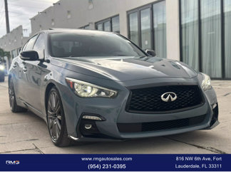 Used 2021 INFINITI Q50 Red Sport 400 image 1