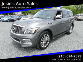 Used 2015 INFINITI QX80 4WD w/ Deluxe Technology Package image 1