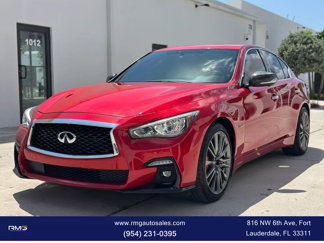 Used 2020 INFINITI Q50 Red Sport 400 w/ Proactive Package image 1