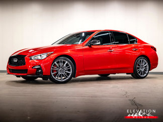 Used 2022 INFINITI Q50 Red Sport 400 w/ Carbon Fiber Package image 1
