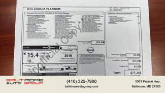 Used 2018 Nissan Armada Platinum image 1
