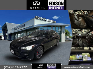 Used 2024 INFINITI Q50 Red Sport 400 w/ Black Opal Edition image 1
