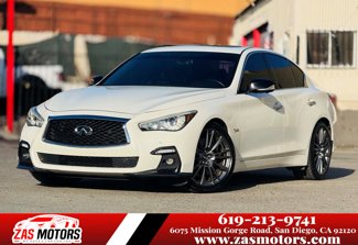 Used 2018 INFINITI Q50 Red Sport 400 w/ Cargo Package (L95) image 1