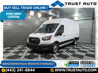 Used 2023 Ford Transit 350 148 High Roof DRW AWD w/ Load Area Protection Package image 1