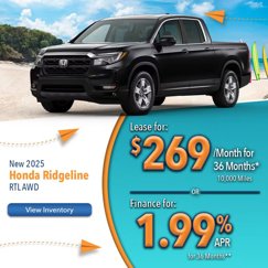 New 2025 Honda Ridgeline RTL image 1