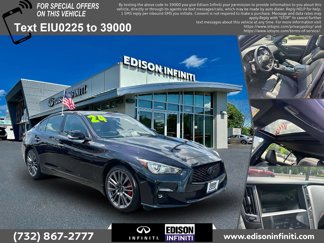 Used 2024 INFINITI Q50 Red Sport 400 w/ Black Opal Edition image 1