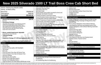 New 2025 Chevrolet Silverado 1500 LT Trail Boss w/ Protection Package image 1