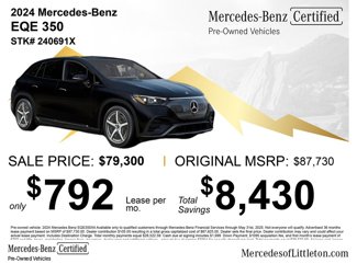 Certified 2024 Mercedes-Benz EQE 350+ 4MATIC SUV image 1