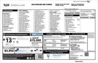 Used 2024 Cadillac Escalade V image 1
