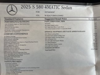 New 2025 Mercedes-Benz S 580 4MATIC Sedan image 1