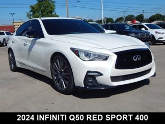 Used 2024 INFINITI Q50 Red Sport 400 w/ All Weather Package image 1