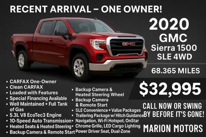 Used 2020 GMC Sierra 1500 SLE w/ SLE Value Package