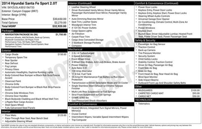 Used 2014 Hyundai Santa Fe Sport 2.0T w/ Navigation Package 06