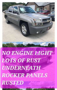 Used 2002 Chevrolet Avalanche 4x4 w/ Off-Road Suspension Pkg