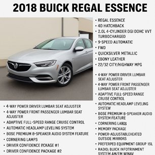Used 2018 Buick Regal Essence w/ Driver Confidence Package #1