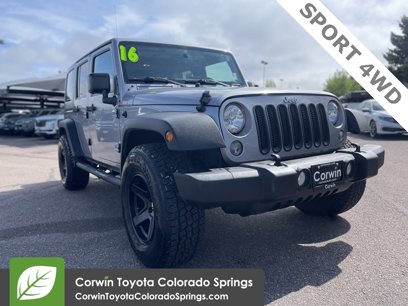 Used 2016 Jeep Wrangler Unlimited Sport w/ Quick Order Package 24S