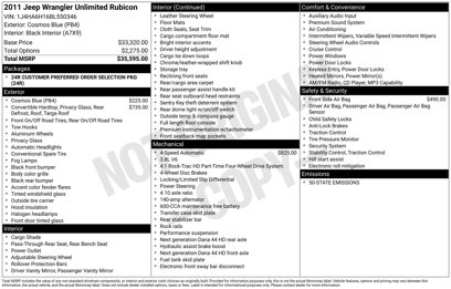Used 2011 Jeep Wrangler Unlimited Rubicon