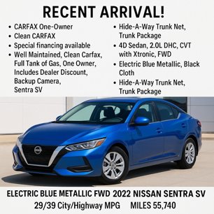 Used 2022 Nissan Sentra SV