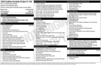 New 2025 Cadillac Escalade IQ Sport 2