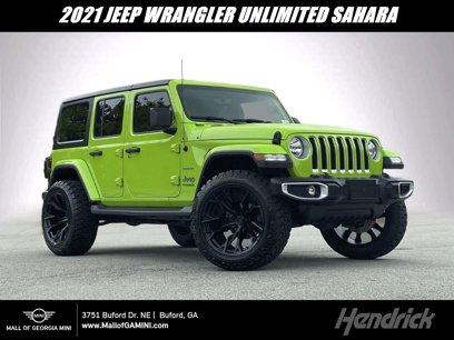 Used 2021 Jeep Wrangler Unlimited Sahara w/ Uconnect 4C Nav & Sound Group
