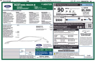 Used 2025 Ford Mustang Mach-E GT w/ Interior Protection Package