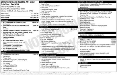 New 2025 GMC Sierra 3500 AT4 w/ AT4 Premium Plus Package