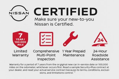 Certified 2025 Nissan Sentra SR
