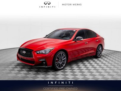 Certified 2024 INFINITI Q50 Red Sport 400 w/ Carbon Fiber Package