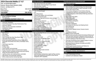 Used 2024 Chevrolet Malibu LT