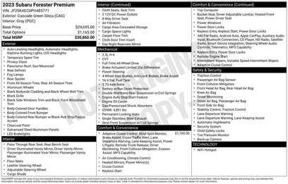 Used 2023 Subaru Forester Premium