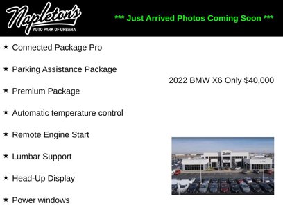 Used 2022 BMW X6 xDrive40i w/ Premium Package