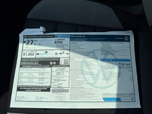 New 2025 Volkswagen GTI SE image 33