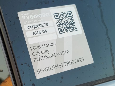 New 2026 Honda Odyssey EX-L image 12