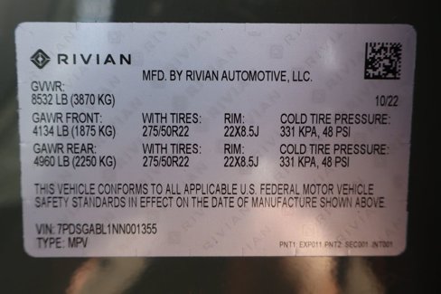 Used 2022 Rivian R1S Launch Edition image 44